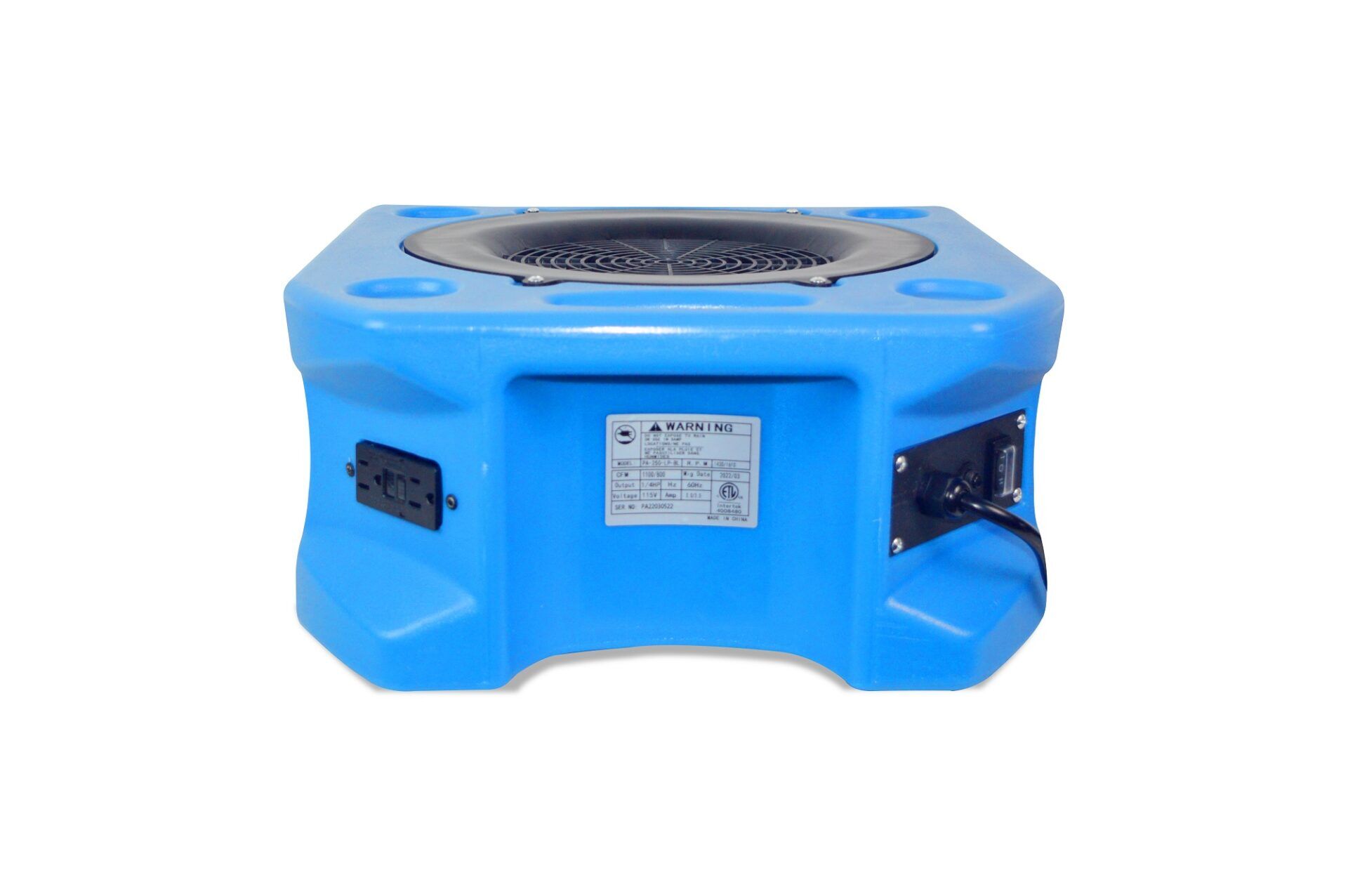 PA-250-LP-BL Back View